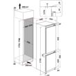 Whirlpool ART 66112 beépíthető alulfagyasztós hűtőszekrény