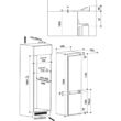Whirlpool SP40 802 EU beépíthető alulfagyasztós hűtőszekrény