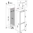 Whirlpool WHC18 T341 beépíthető alúlfagyasztós hűtőszekrény