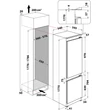 Whirlpool WHC18 T574 P beépíthető alúlfagyasztós hűtőszekrény