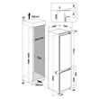 Whirlpool WHC20 T593 P beépíthető alúlfagyasztós hűtőszekrény