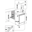 Whirlpool WBUF011 pult alá építhető hűtőszekrény