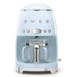 SMEG DCF02PBEU filteres retro kávéfőző - világoskék