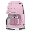 SMEG DCF02PKEU filteres retro kávéfőző - rózsaszín