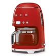 SMEG DCF02RDEU filteres retro kávéfőző - piros
