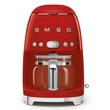 SMEG DCF02RDEU filteres retro kávéfőző - piros