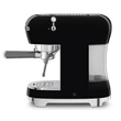 SMEG ECF02BLEU espresso retro kávéfőző - fekete
