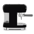 SMEG ECF02BLEU espresso retro kávéfőző - fekete