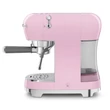 SMEG ECF02PKEU espresso retro kávéfőző - rózsaszín