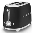 Smeg TSF01BLMEU retro 2-szeletes kenyérpirító -  matt fekete