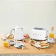 Smeg TSF01WHEU retro 2-szeletes kenyérpirító - fehér