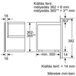 Bosch Serie8 BFL634GS1 beépíthető mikrohullámú sütő