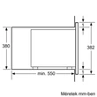Bosch Serie6 HMT84M654 beépíthető mikrohullámú sütő