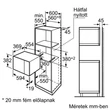Bosch Serie6 HMT84M654 beépíthető mikrohullámú sütő