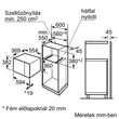 Bosch Serie6 HMT84M654 beépíthető mikrohullámú sütő