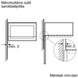 Bosch Serie6 HMT84M654 beépíthető mikrohullámú sütő