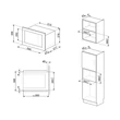 SMEG FMI125N beépíthető mikrohullámú sütő
