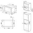 SMEG FMI325X beépíthető mikrohullámú sütő
