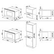 SMEG MP122S1 beépíthető mikrohullámú sütő