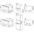 SMEG MP822PO beépíthető rusztikus mikrohullámú sütő - bézs