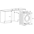 NODOR NorCare WD-1480 I/A beépíthető elöltöltős mosó-szárítógép