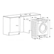 NODOR NorCare WM-1480 I/A beépíthető elöltöltős mosógép