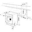 Whirlpool BI WDWG 751482 EU N beépíthető elöltöltős mosó-szárítógép
