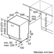 Bosch Serie4 SMV45EX00E beépíthető mosogatógép