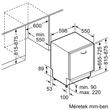NEFF S513N60X3E beépíthető mosogatógép