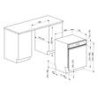 SMEG PL364CX kezelőpanelig beépíthető mosogatógép