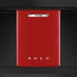 SMEG STFABRD3 kezelőszervig beépíthető retro mosogatógép - piros
