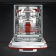 SMEG STFABRD3 kezelőszervig beépíthető retro mosogatógép - piros