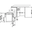 Whirlpool WBC 3C34 PF X kezelőszervig beépíthető mosogatógép