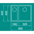 Elleci Quadra 150 Undermount gránit mosogatótálca