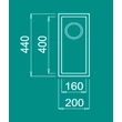 Elleci Quadra 50 Undermount gránit mosogatótálca