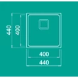 Elleci W-Square 400 rozsdamentes mosogatótálca - inox