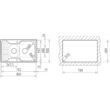 Teka Princess 800.500 MTX beépíthető mosogatótálca - megfordítható kivitel - mikrotextúrás