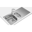 Teka Universe 60 T-XP 1 1/2B 1D rozsdamentes mosogatótálca - megfordítható kivitel