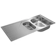 Teka Universe 60 T-XP 1 1/2B 1D rozsdamentes mosogatótálca - megfordítható kivitel
