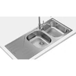 Teka Universe 80 T-XP 2B 1D rozsdamentes mosogatótálca - megfordítható kivitel