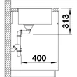 BLANCO SUBLINE 320-F gránit mosogatótálca