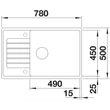 BLANCO ZIA XL 6S Compact gránit mosogatótálca