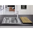 BLANCO CLARON XL 60-IF/A DampfgarPlus rozsdamentes mosogatótálca excenterrel