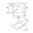 NODOR CUBIC 5012 mosogató