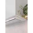 Ciarko Design AURA 55 cm fehér üveg beépíthető páraelszívó