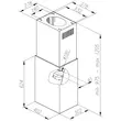 Ciarko Design Cube W sziget páraelszívó - gold