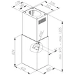 Kép 13/14 - Ciarko Design Cube W fekete sziget páraelszívó