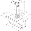 Ciarko Design ILLUMIA fekete fali páraelszívó