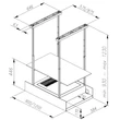 Ciarko Design Minimal 1 90 sziget páraelszívó panellal - fekete