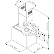 Ciarko Design MINIMAL 4 60 cm fekete fali páraelszívó